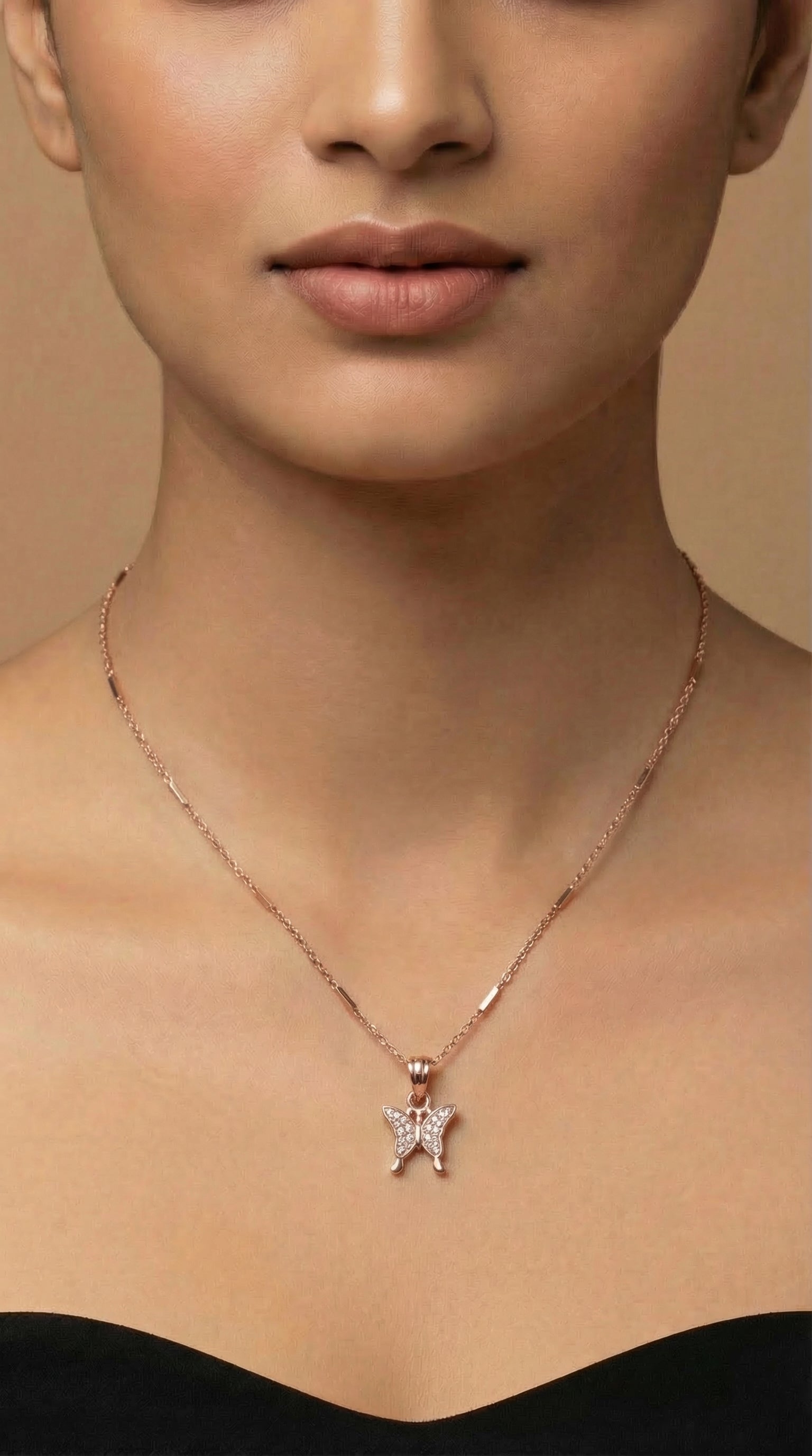 Ethereal Butterfly Pendant Necklace