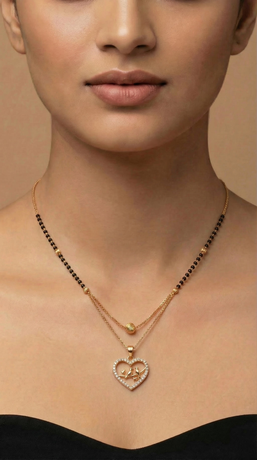 Romantic Couple Heart Mangalsutra