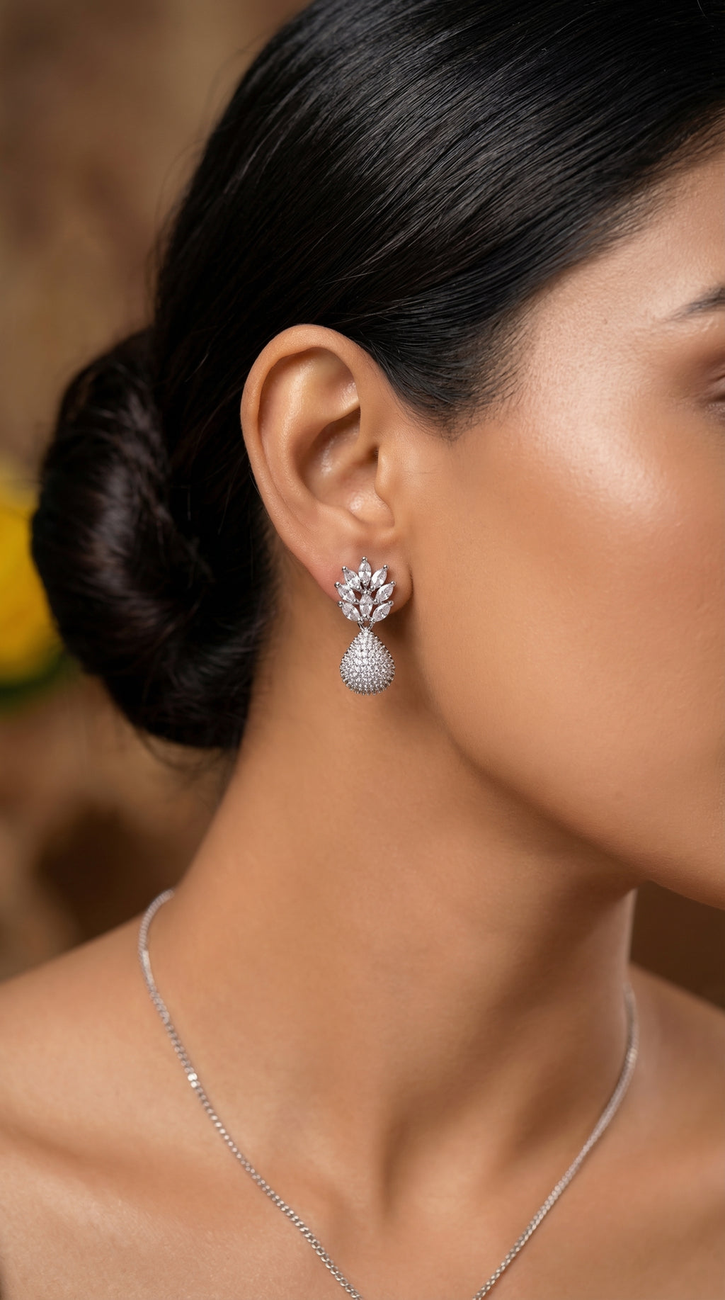 Elegant Crystal Teardrop Earrings