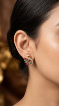 Elegant Peacock Stone Earrings