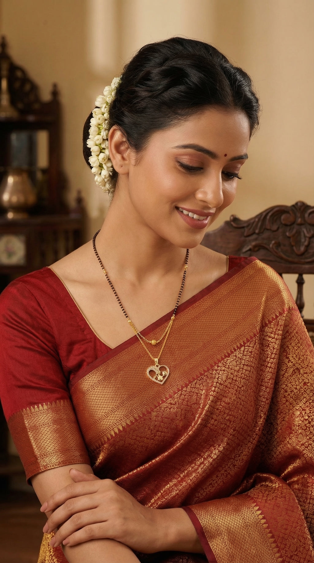 Romantic Heart Birds Mangalsutra