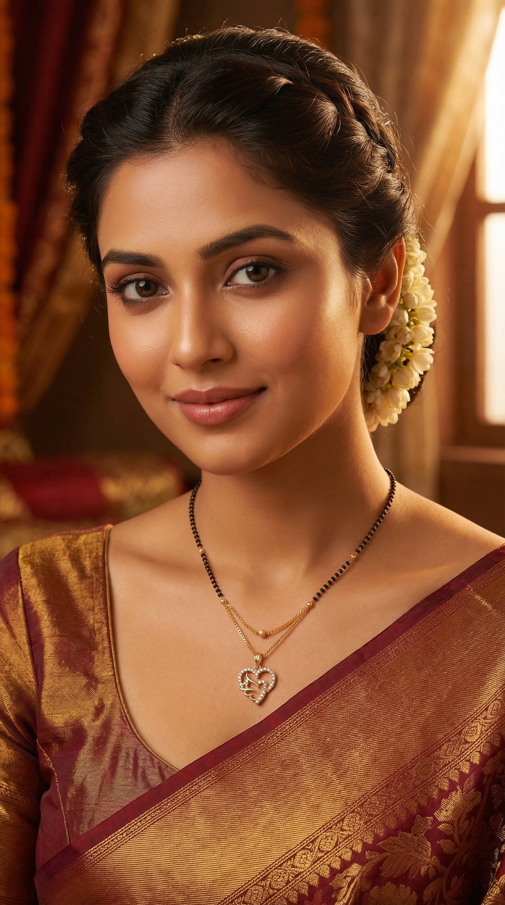 Elegant Heart Couple Mangalsutra