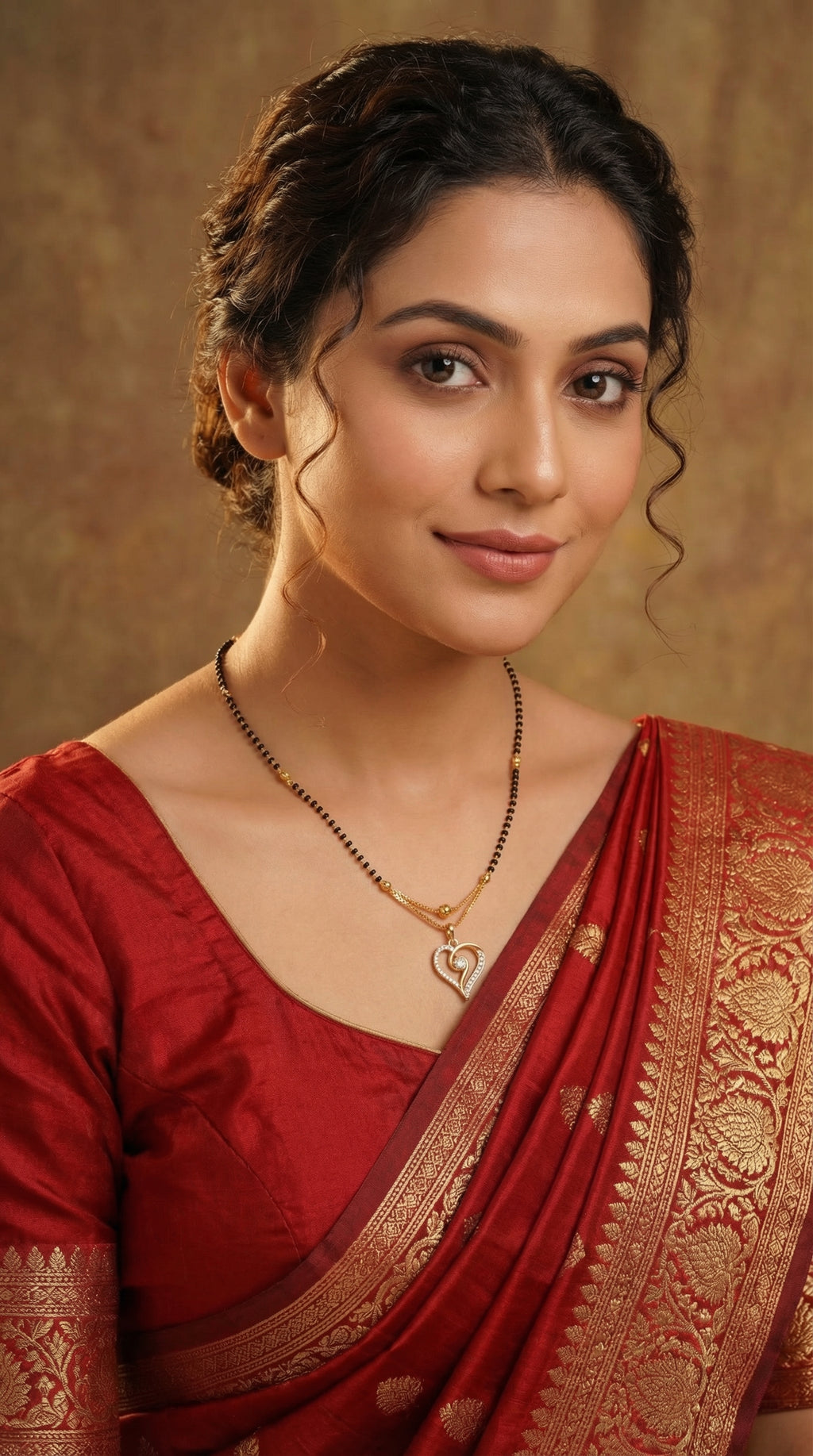 Classic Sparkling Heart Mangalsutra