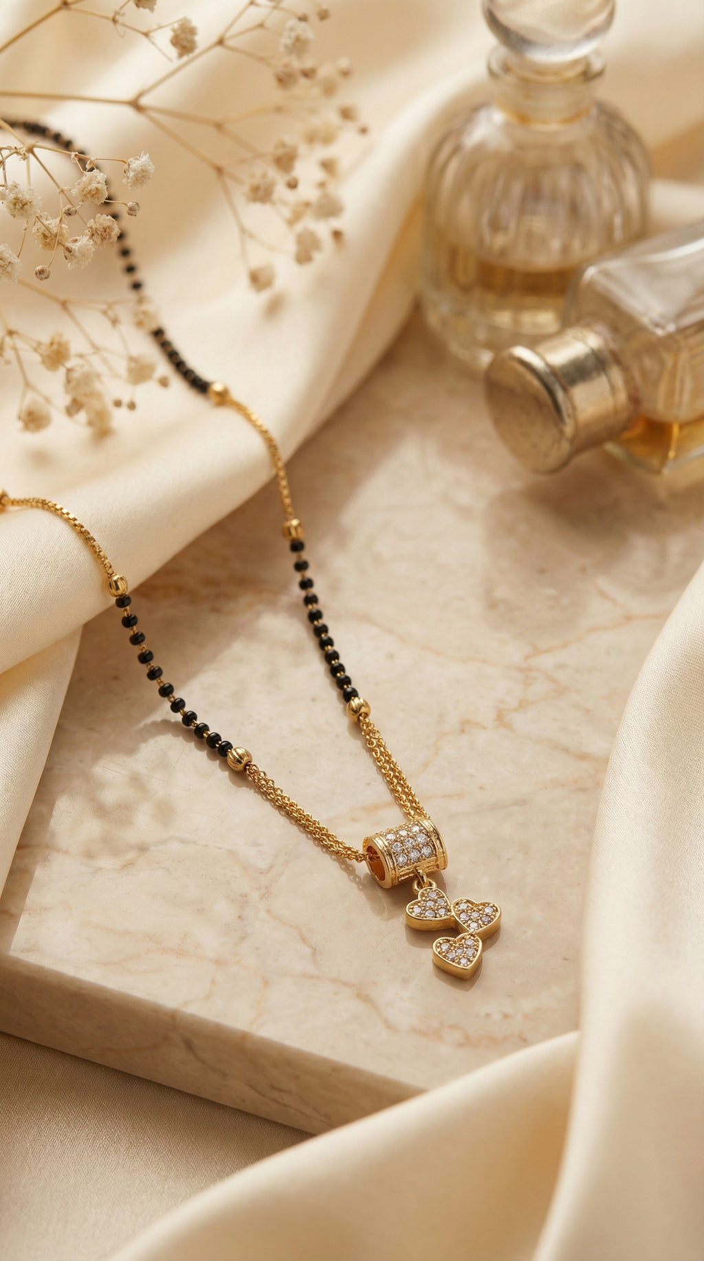 Trinity Love Crystal Mangalsutra