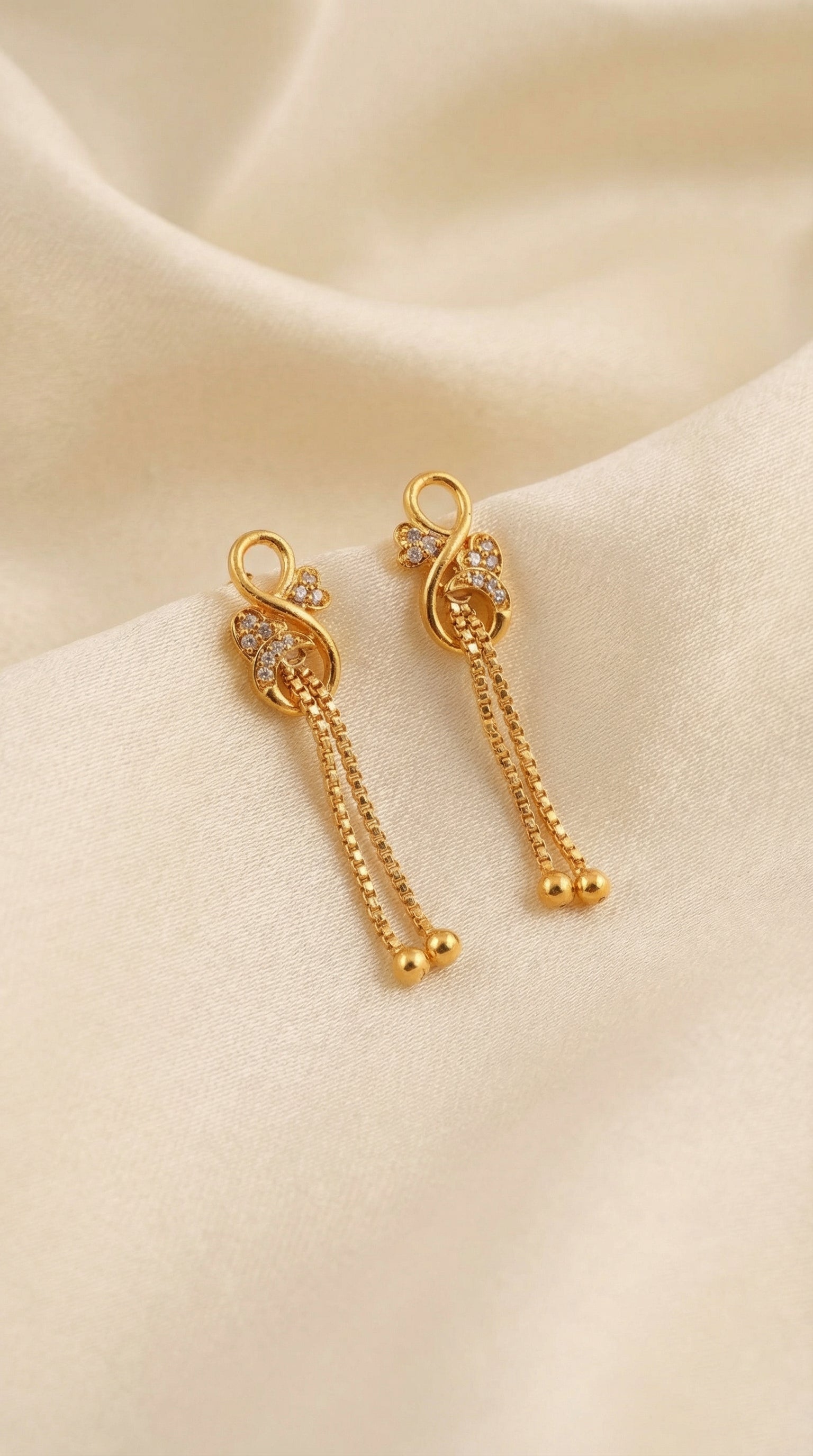 Elegant Infinity Tassel Earrings