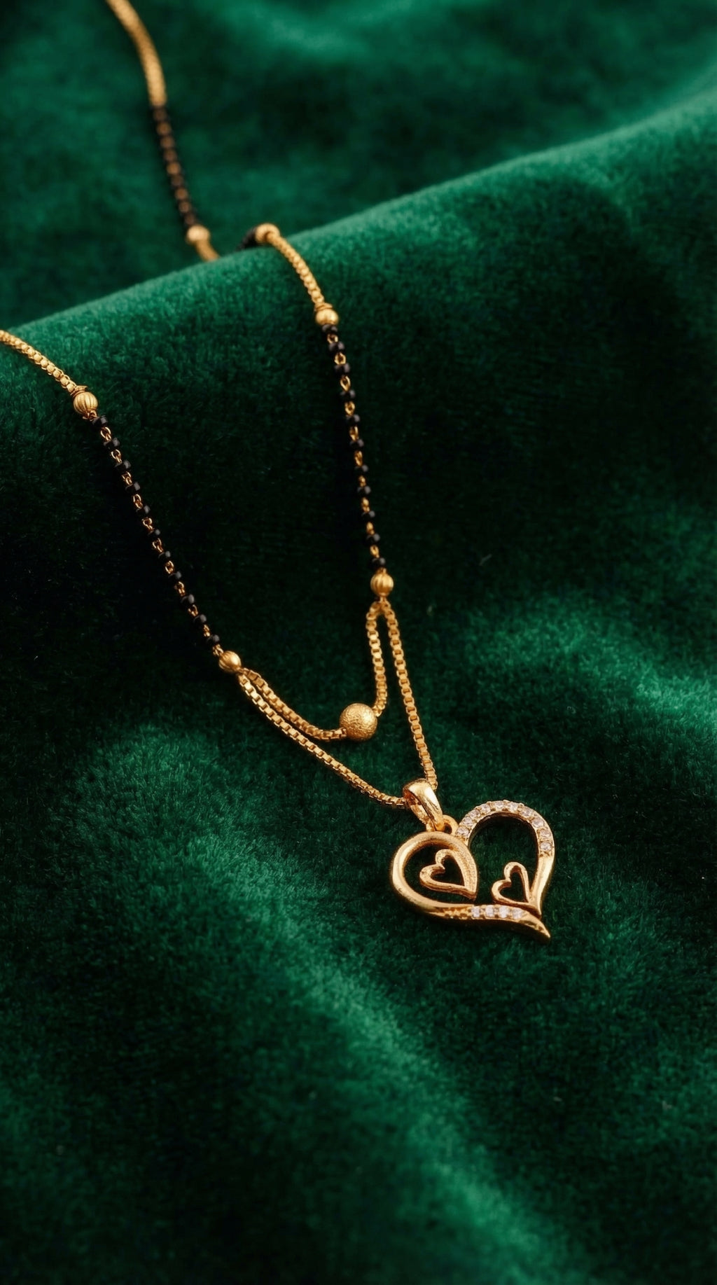 Romantic Twin Heart Mangalsutra