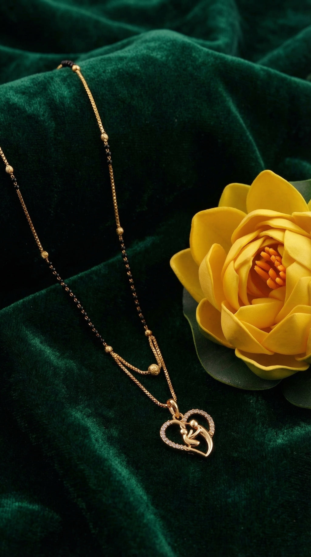 Mother & Child Heart Mangalsutra