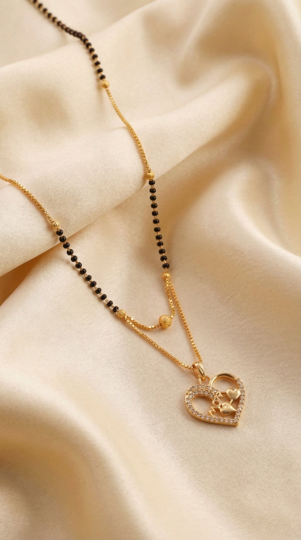Romantic Heart Birds Mangalsutra