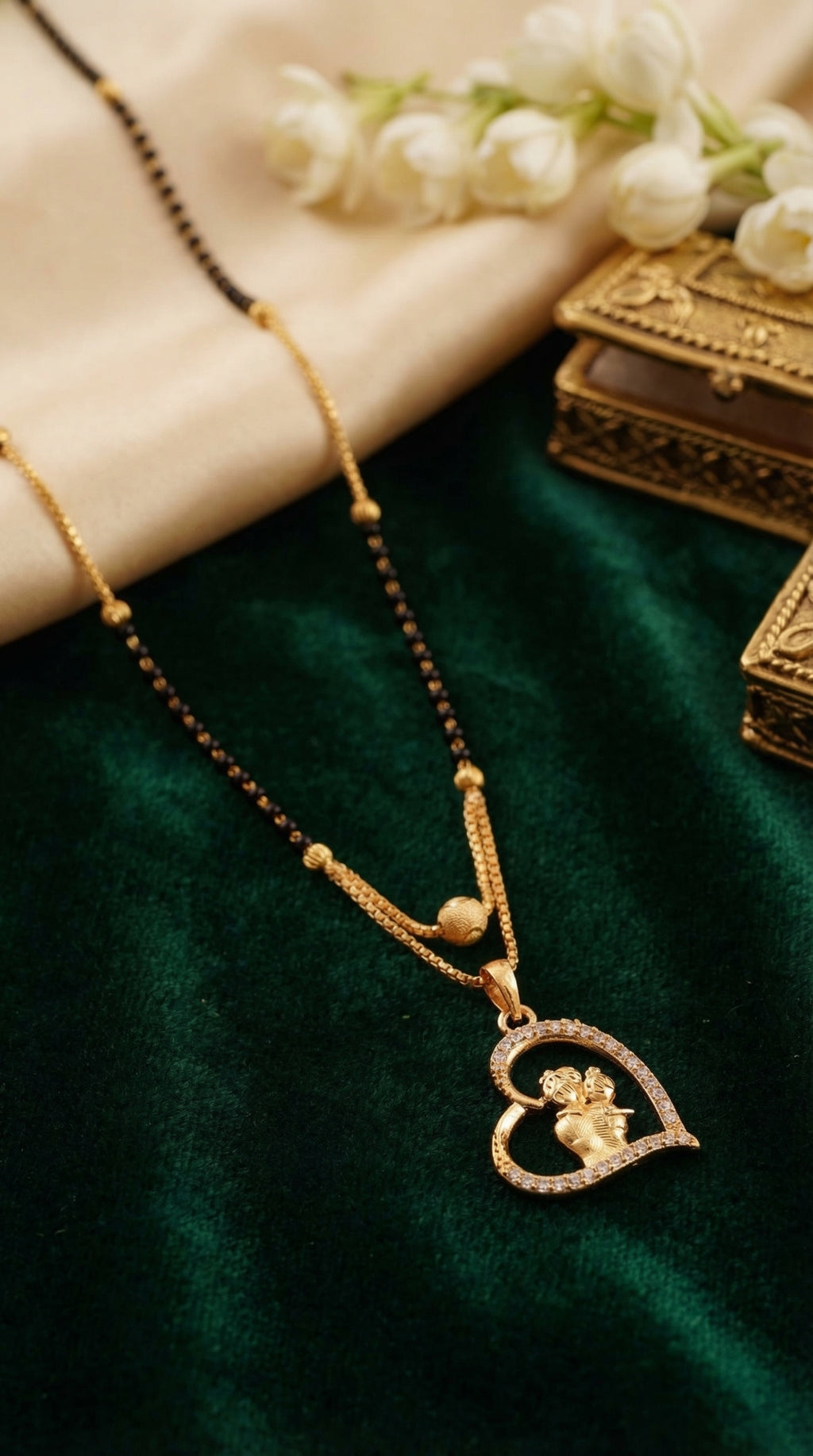 Divine Couple Heart Mangalsutra