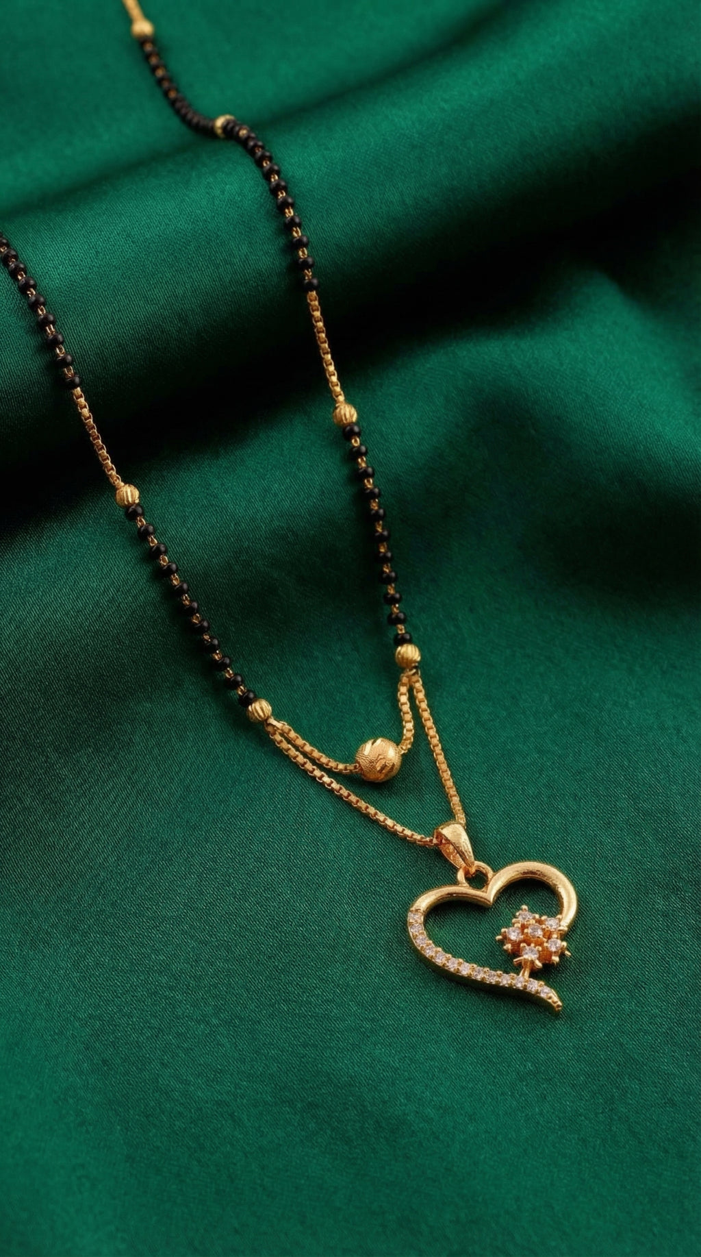 Floral Heart Mangalsutra