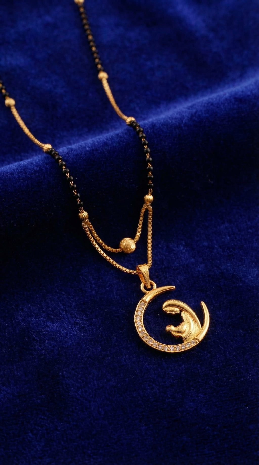 Mother & Child Crescent Mangalsutra