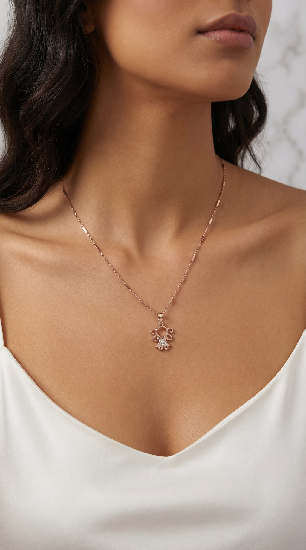 Elegant Angel Charm Necklace