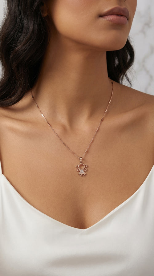 Elegant Angel Charm Necklace