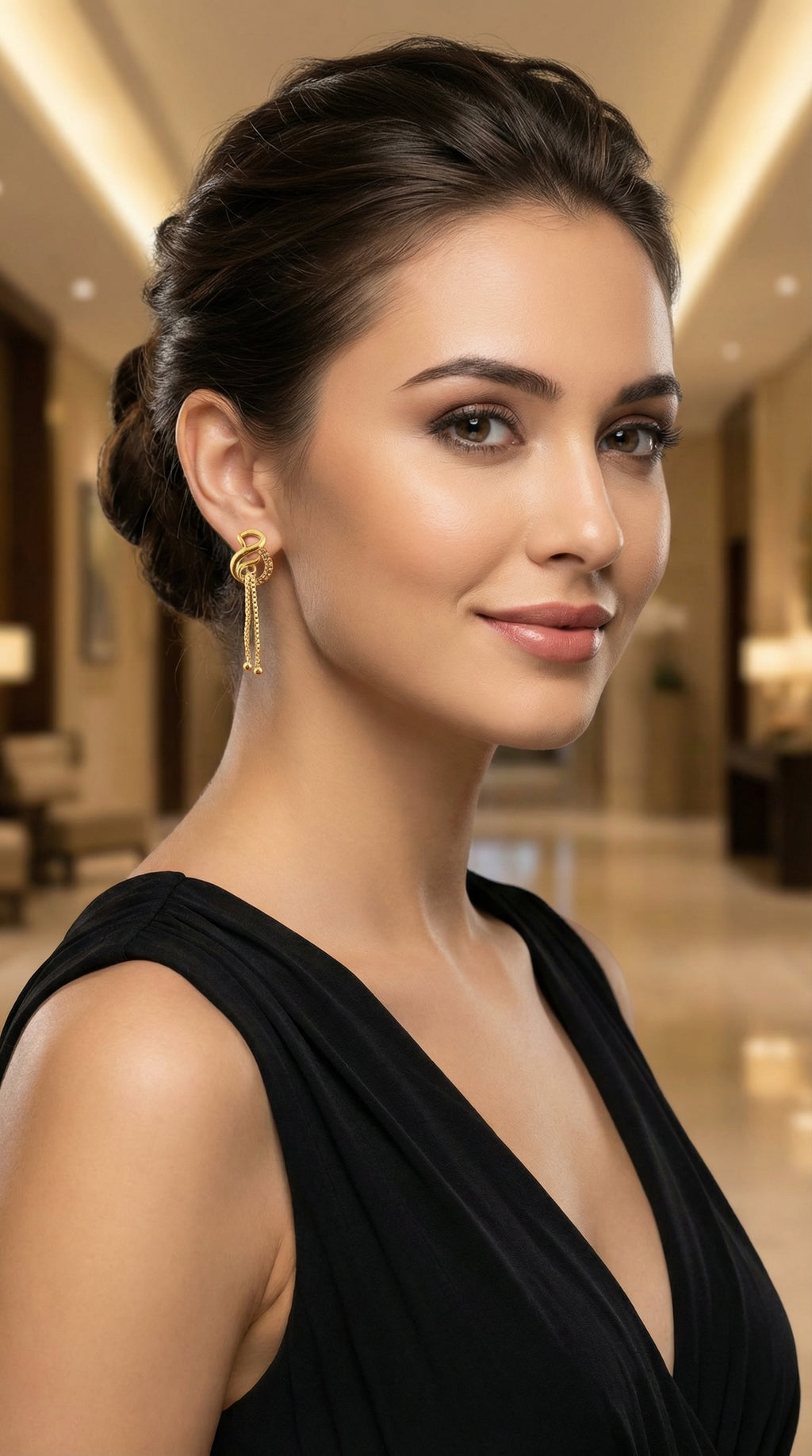 Royal Infinity Chain Drop Earrings