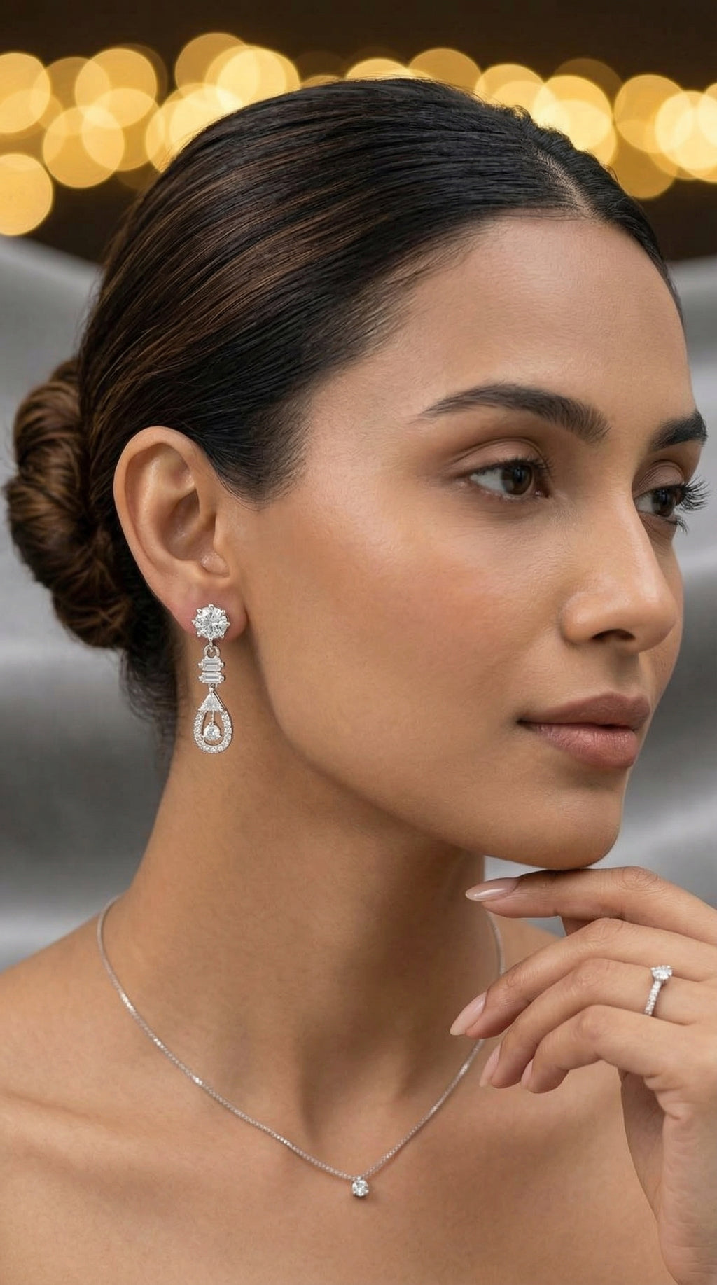 Royal Teardrop Crystal Drop Earrings