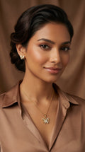 Golden Butterfly Crystal Jewelry Set