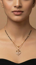 Royal Double Heart Mangalsutra Necklace