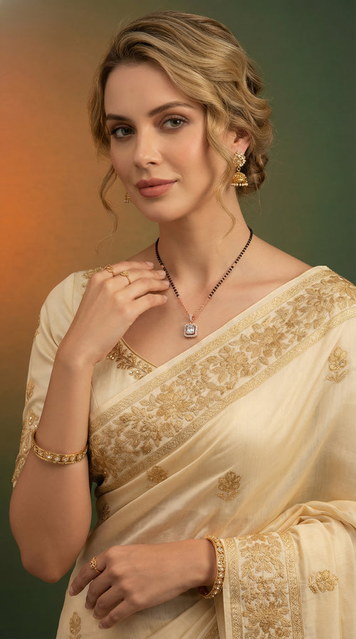 Celestia Square Crystal Mangalsutra