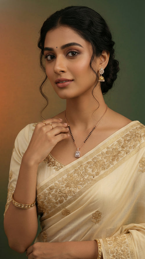 Aurielle Radiant Crystal Mangalsutra