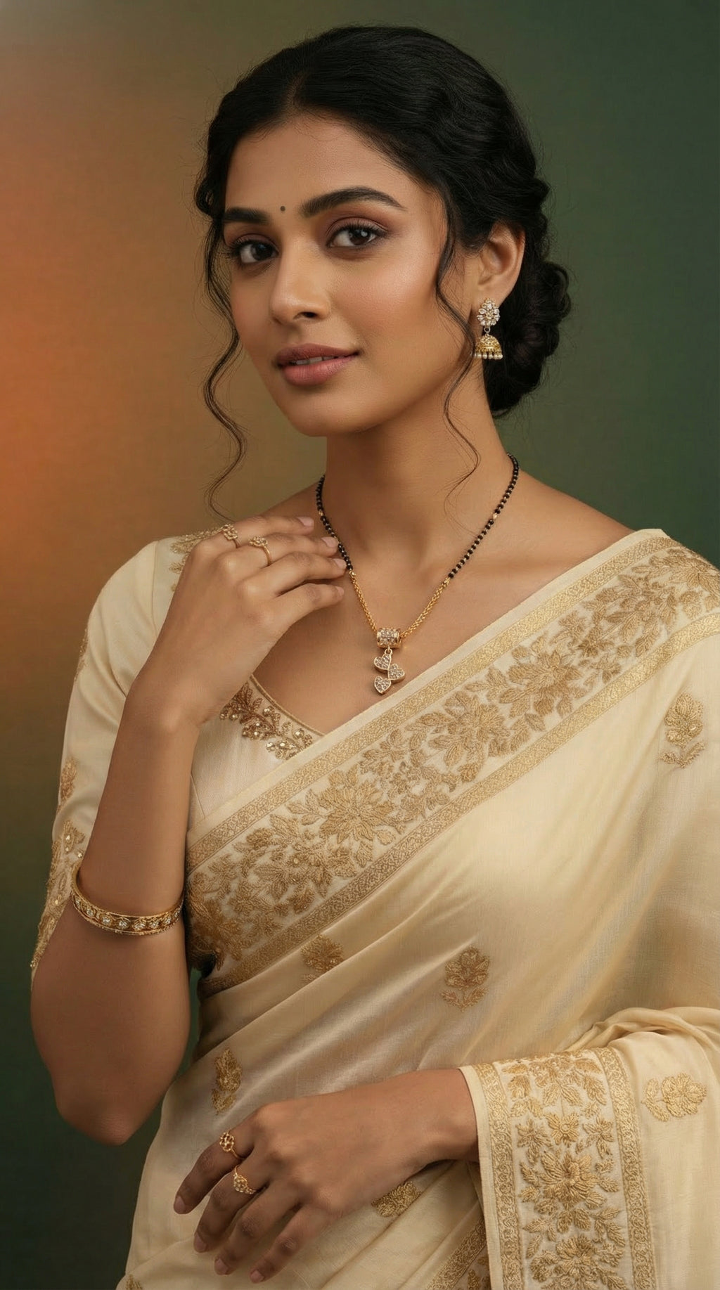 Trinity Love Crystal Mangalsutra