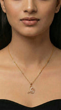 Elegant Love Script Pendant Necklace