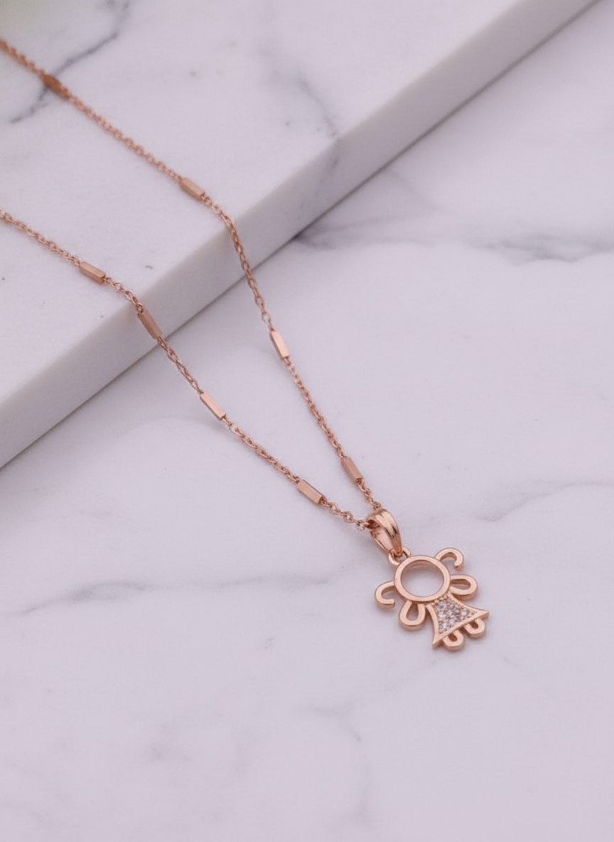 Elegant Angel Charm Necklace