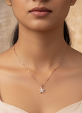 Elegant Star Crystal Pendant Necklace