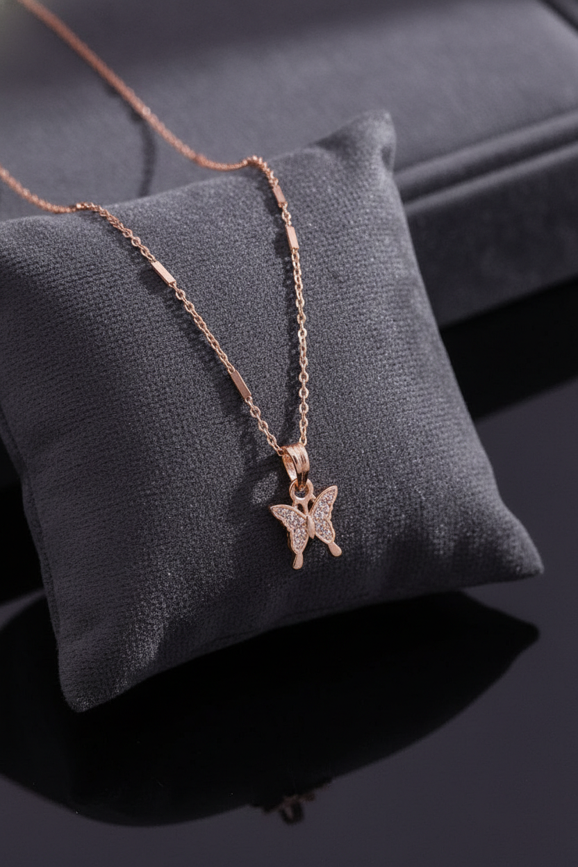 Ethereal Butterfly Pendant Necklace