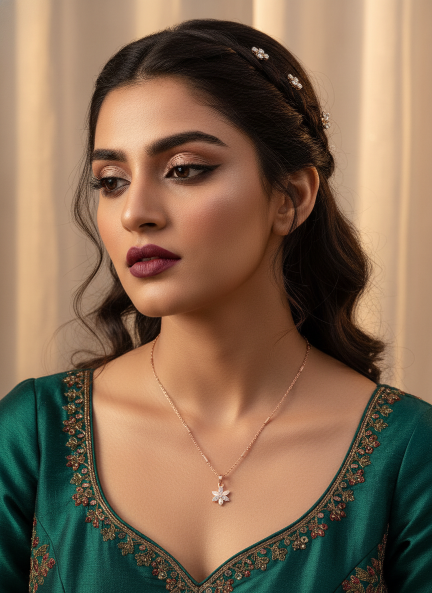 Flower Charm Necklace
