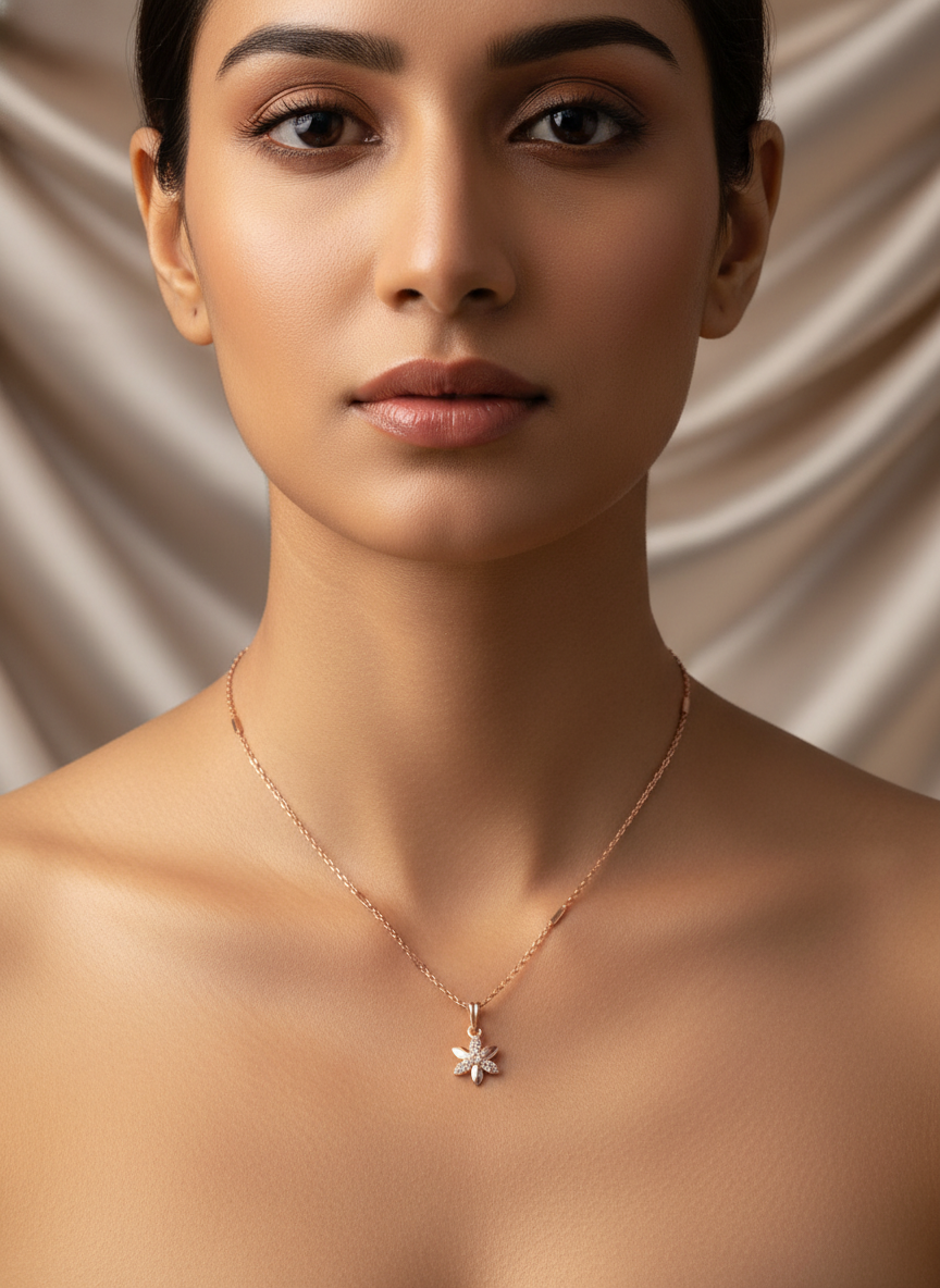 Flower Charm Necklace