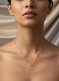 Sparkling Butterfly Crystal Necklace