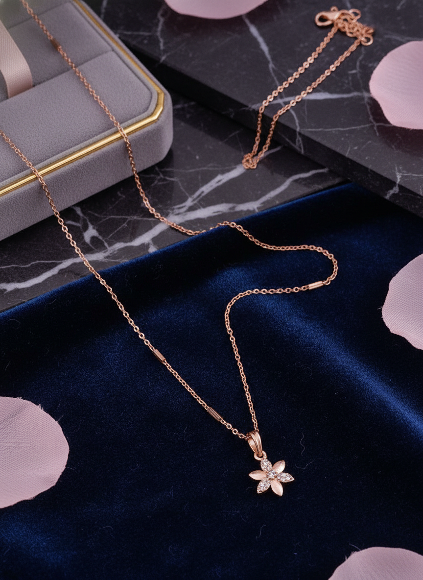 Flower Charm Necklace